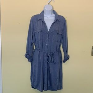 Button down T-shirt dress